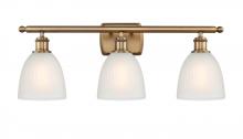  516-3W-BB-G381 - Castile - 3 Light - 26 inch - Brushed Brass - Bath Vanity Light