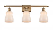  516-3W-BB-G391-LED - Ellery - 3 Light - 25 inch - Brushed Brass - Bath Vanity Light