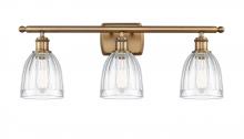  516-3W-BB-G442 - Brookfield - 3 Light - 26 inch - Brushed Brass - Bath Vanity Light