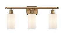  516-3W-BB-G801 - Clymer - 3 Light - 24 inch - Brushed Brass - Bath Vanity Light