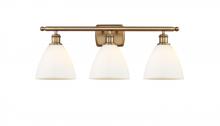  516-3W-BB-GBD-751-LED - Bristol - 3 Light - 28 inch - Brushed Brass - Bath Vanity Light