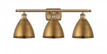  516-3W-BB-MBD-75-BB-LED - Bristol - 3 Light - 28 inch - Brushed Brass - Bath Vanity Light