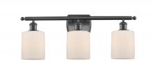  516-3W-BK-G111-LED - Cobbleskill - 3 Light - 25 inch - Matte Black - Bath Vanity Light