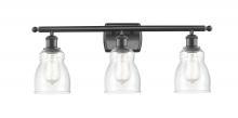  516-3W-BK-G394 - Ellery - 3 Light - 25 inch - Matte Black - Bath Vanity Light