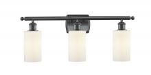  516-3W-BK-G801 - Clymer - 3 Light - 24 inch - Matte Black - Bath Vanity Light