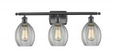  516-3W-BK-G82 - Eaton - 3 Light - 26 inch - Matte Black - Bath Vanity Light