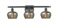  516-3W-BK-G96-LED - Fenton - 3 Light - 27 inch - Matte Black - Bath Vanity Light