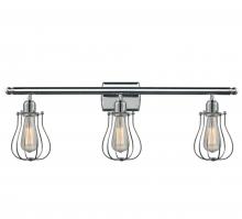  516-3W-PC-CE513 - Muselet - 3 Light - 26 inch - Polished Chrome - Bath Vanity Light