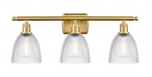  516-3W-SG-G382 - Castile - 3 Light - 26 inch - Satin Gold - Bath Vanity Light