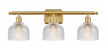  516-3W-SG-G412 - Dayton - 3 Light - 26 inch - Satin Gold - Bath Vanity Light