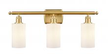  516-3W-SG-G801 - Clymer - 3 Light - 24 inch - Satin Gold - Bath Vanity Light