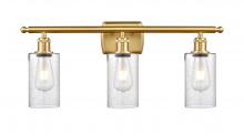  516-3W-SG-G804 - Clymer - 3 Light - 24 inch - Satin Gold - Bath Vanity Light