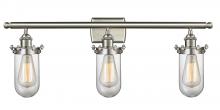  516-3W-SN-CE231-CL - Kingsbury - 3 Light - 24 inch - Brushed Satin Nickel - Bath Vanity Light