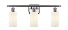  516-3W-SN-G801 - Clymer - 3 Light - 24 inch - Brushed Satin Nickel - Bath Vanity Light