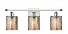  516-3W-WPC-G116-LED - Cobbleskill - 3 Light - 25 inch - White Polished Chrome - Bath Vanity Light