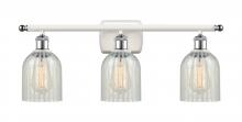  516-3W-WPC-G2511 - Caledonia - 3 Light - 25 inch - White Polished Chrome - Bath Vanity Light