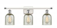  516-3W-WPC-G259 - Caledonia - 3 Light - 25 inch - White Polished Chrome - Bath Vanity Light