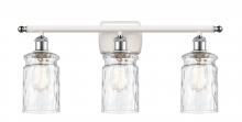  516-3W-WPC-G352 - Candor - 3 Light - 25 inch - White Polished Chrome - Bath Vanity Light