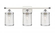  516-3W-WPC-M18-PC - Nestbrook - 3 Light - 25 inch - White Polished Chrome - Bath Vanity Light