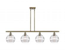  516-4I-AB-G556-8CL - Rochester - 4 Light - 48 inch - Antique Brass - Cord hung - Island Light