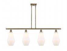  516-4I-AB-G651-7-LED - Cindyrella - 4 Light - 48 inch - Antique Brass - Cord hung - Island Light