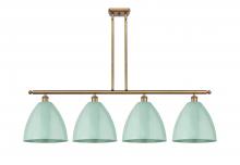  516-4I-BB-MBD-12-SF - Plymouth - 4 Light - 50 inch - Brushed Brass - Cord hung - Island Light