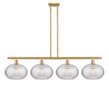  516-4I-SG-G555-12CL - Ithaca - 4 Light - 50 inch - Satin Gold - Cord hung - Island Light