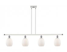  516-4I-WPC-G81-LED - Eaton - 4 Light - 48 inch - White Polished Chrome - Cord hung - Island Light