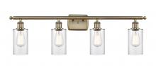  516-4W-AB-G802 - Clymer - 4 Light - 34 inch - Antique Brass - Bath Vanity Light