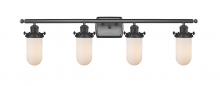  516-4W-BK-CE231-W - Kingsbury - 4 Light - 34 inch - Matte Black - Bath Vanity Light