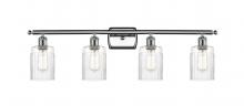  516-4W-PC-G342 - Hadley - 4 Light - 35 inch - Polished Chrome - Bath Vanity Light