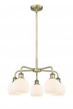  516-5CR-AB-G121-6 - Athens - 5 Light - 24 inch - Antique Brass - Chandelier