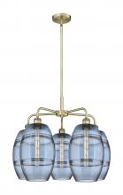  516-5CR-AB-G557-8BL - Vaz - 5 Light - 26 inch - Antique Brass - Chandelier