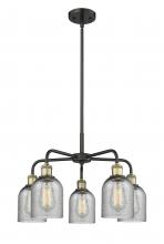  516-5CR-BAB-G257 - Caledonia - 5 Light - 23 inch - Black Antique Brass - Chandelier