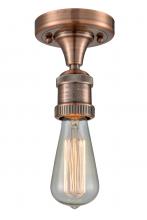  517-1C-AC - Bare Bulb - 1 Light - 5 inch - Antique Copper - Semi-Flush Mount