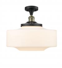  517-1CH-BAB-G691-16 - Bridgeton - 1 Light - 12 inch - Black Antique Brass - Semi-Flush Mount