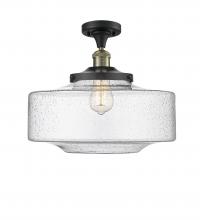  517-1CH-BAB-G694-16 - Bridgeton - 1 Light - 12 inch - Black Antique Brass - Semi-Flush Mount