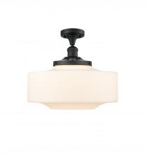  517-1CH-BK-G691-16 - Bridgeton - 1 Light - 12 inch - Matte Black - Semi-Flush Mount