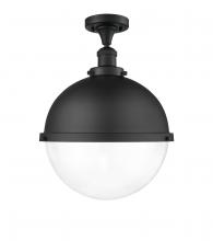  517-1CH-BK-HFS-122-BK - Hampden - 1 Light - 13 inch - Matte Black - Semi-Flush Mount