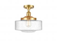  517-1CH-SG-G694-12 - Bridgeton - 1 Light - 12 inch - Satin Gold - Semi-Flush Mount