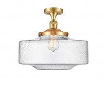  517-1CH-SG-G694-16 - Bridgeton - 1 Light - 12 inch - Satin Gold - Semi-Flush Mount