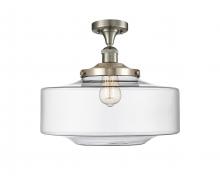  517-1CH-SN-G692-16 - Bridgeton - 1 Light - 12 inch - Brushed Satin Nickel - Semi-Flush Mount