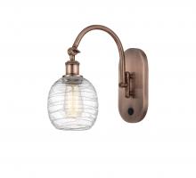  518-1W-AC-G1013 - Belfast - 1 Light - 6 inch - Antique Copper - Sconce