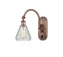  518-1W-AC-G275 - Conesus - 1 Light - 6 inch - Antique Copper - Sconce