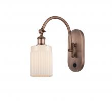  518-1W-AC-G341 - Hadley - 1 Light - 5 inch - Antique Copper - Sconce