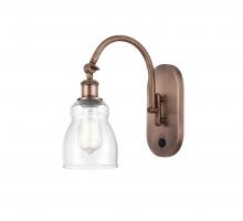  518-1W-AC-G394 - Ellery - 1 Light - 5 inch - Antique Copper - Sconce