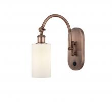  518-1W-AC-G801 - Clymer - 1 Light - 4 inch - Antique Copper - Sconce