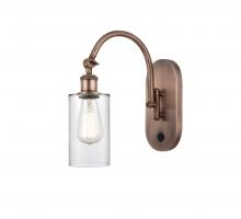  518-1W-AC-G802 - Clymer - 1 Light - 4 inch - Antique Copper - Sconce