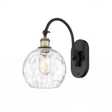  518-1W-BAB-G1215-8-LED - Athens Water Glass - 1 Light - 8 inch - Black Antique Brass - Sconce