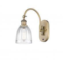  518-1W-BB-G442 - Brookfield - 1 Light - 6 inch - Brushed Brass - Sconce